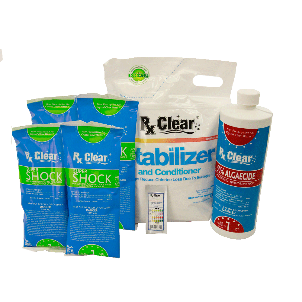 Pool Shock, Stabilizer & Algaecide Bundle