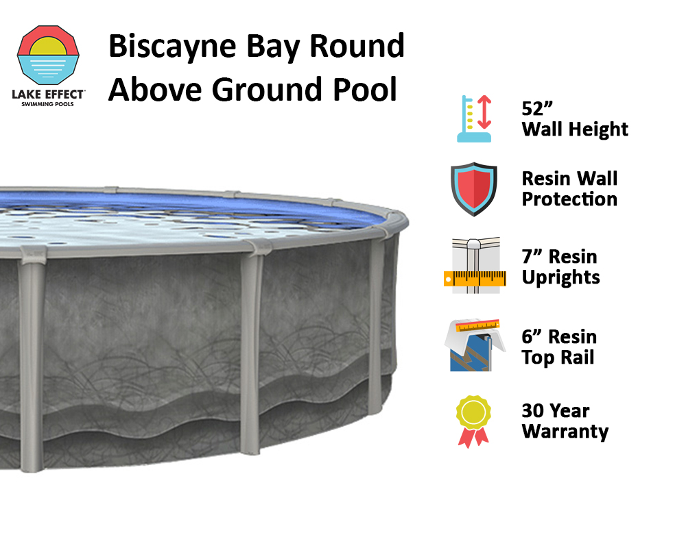 Biscayne Bay by Lake Effect Pools® Round Above Ground Pool Kit