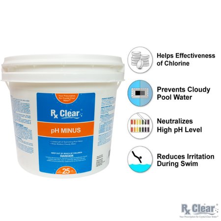 Rx Clear&reg; Swimming Pool pH Minus (Various Quantities)