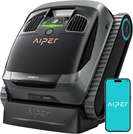 AIPER® Scuba X1 Cordless Robotic Pool Cleaner w/ Cross Pattern Smart Navigation