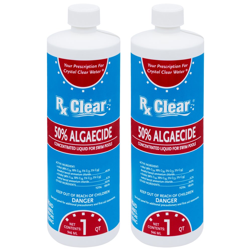 Rx Clear&reg; Swimming Pool Algaecide 50 Plus (Various Quantities)