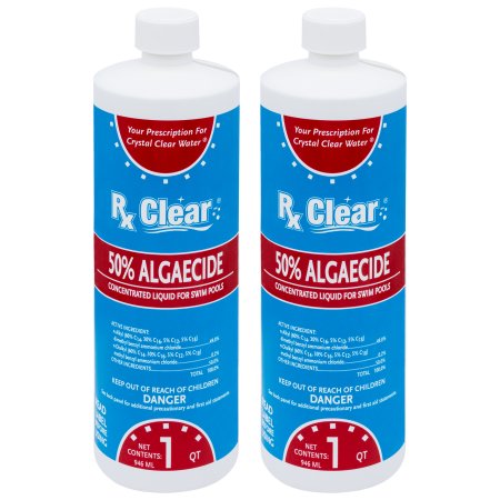 Rx Clear&reg; Swimming Pool Algaecide 50 Plus (Various Quantities)