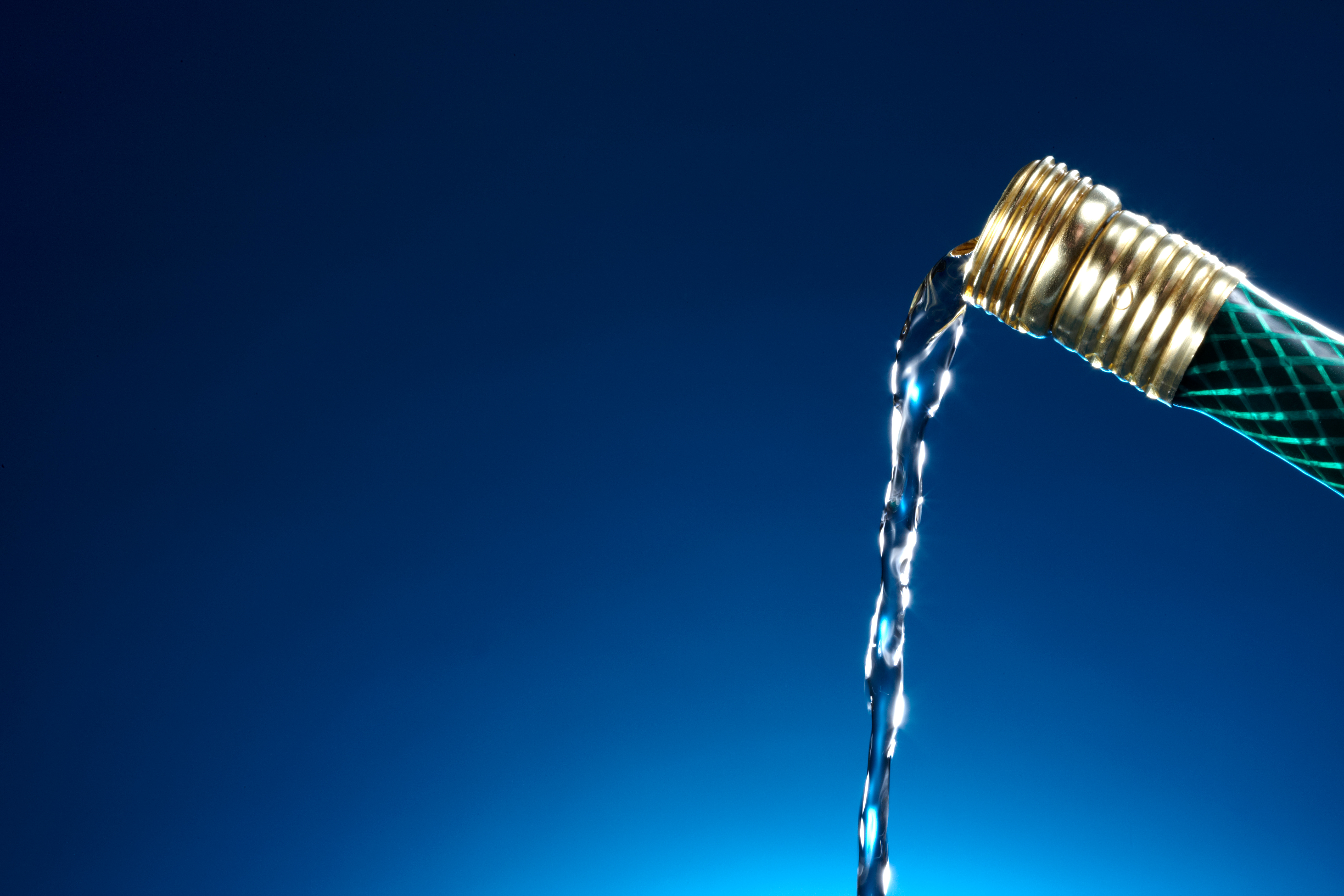 Water coming out from a garden hose