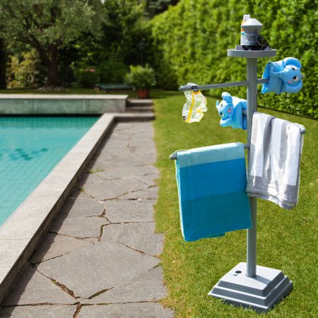 Poolside Valet Butler Towel Rack