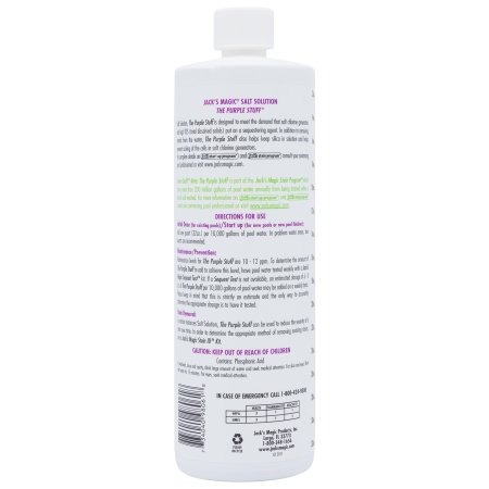 Jacks Magic® Salt Solution The Purple Stuff® - Back View