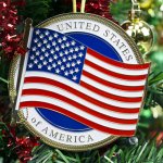 US Flag Ornament