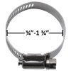 Stainless Steel Worm Gear Hose Clamps (Various Pack Sizes)