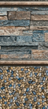 Findlay Vinyl Inground Pool Liner: Pedra Fe Tile