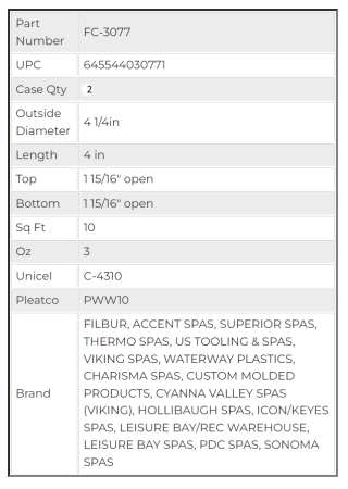 Filbur Swimming Pool Filter Cartridges (Various Models)