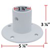 Aluminum Slide Deck Flange w/ Flange Bolt (Various Quantities)