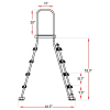 Swimline® HydroTools™ Above Ground Aluminum Pool Entry Ladder