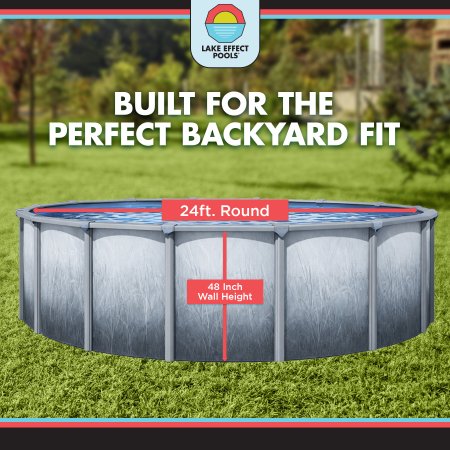 Bermuda by Lake Effect Pools® Round Above Ground Pool Complete