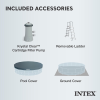Intex® 15' Round Prism Frame Pool w/ Filter, Pump, Ladder & Ground Cloth