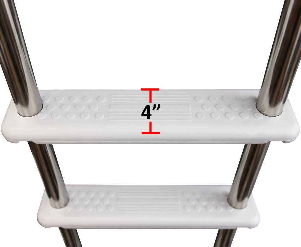 Aqua Select® Hi-Rise Reverse Bend Stainless Steel In Pool Ladders