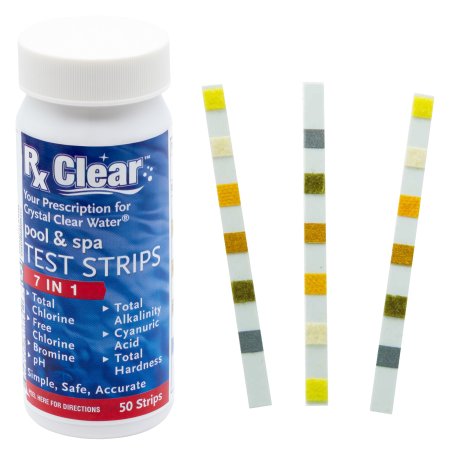 Rx Clear&reg; 7-in-1 Pool Test Strips - 50 Count