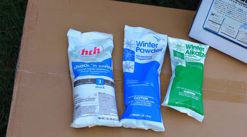 swimming pool winter chemical kit 